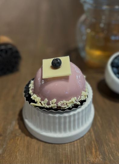 Cheesecake bosbes Gebakje